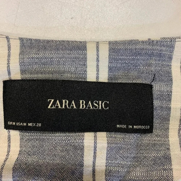 Zara Gray and White Striped Jacket - Picture 7 of 13